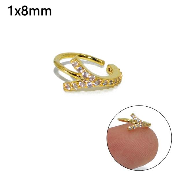 Round Zircon Bendable Gem Ring Bendable Seamless Nose Ring Surgical Steel Crystal Ear Cartilage Earring Piercing Styles Double  Nose Piercing Body Jewelry Floral Nose Layers Steel Clicker Segment Nose Hoop Rings Hinged Ear Nose Septum Piercing Women Men