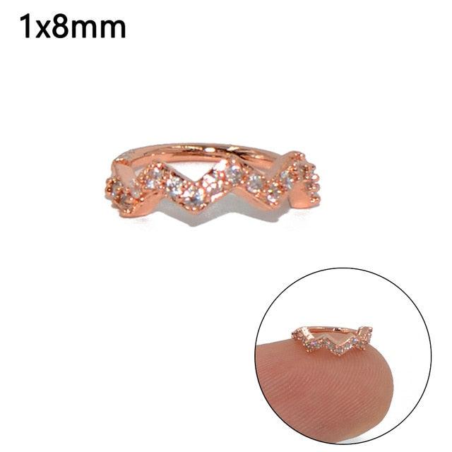 Round Zircon Bendable Gem Ring Bendable Seamless Nose Ring Surgical Steel Crystal Ear Cartilage Earring Piercing Styles Double  Nose Piercing Body Jewelry Floral Nose Layers Steel Clicker Segment Nose Hoop Rings Hinged Ear Nose Septum Piercing Women Men