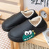 Rubber Beach Slides Waterproof Women Men's Slippers Sandals Cotoon Fur Thick Sole Winter Home Bath Shoes Memory Foam Bedroom Slippers Indoor Shoes Fuzzy Garden Waterproof Slippers