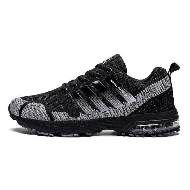 Running Mens Sport Elegant Sneakers Air Cushion Sneakers Lace Up Low Top Jogging Shoes Man Athletic Footwear Breathable Comfortable Athletic Running Sneakers