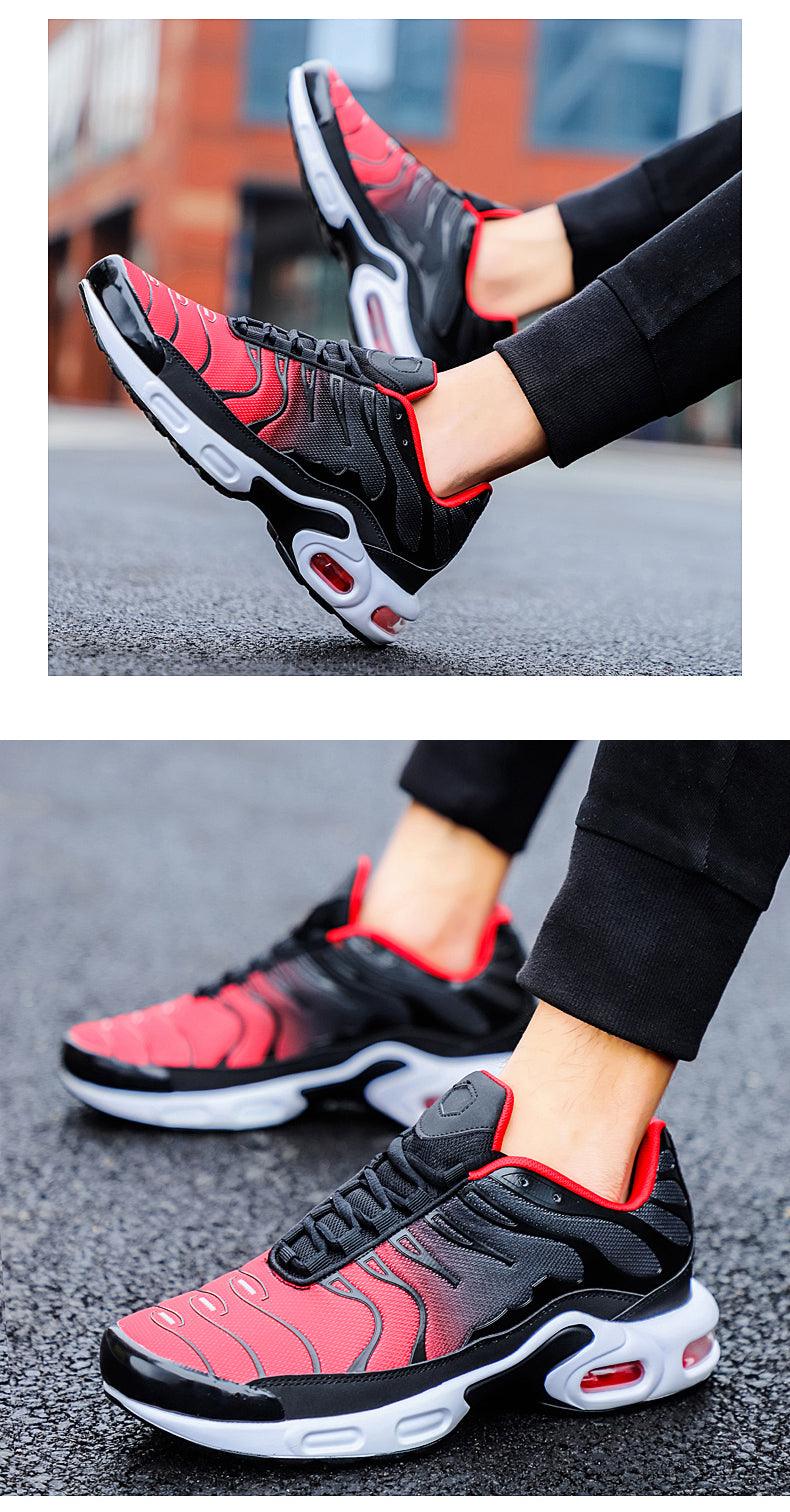 Running Unisex Athletics Air Cushion Jogging Walking Couples Gym Sport Sneakers Breathable Mesh Outdoor Workout Non Slip Walking Tennis Sneakers