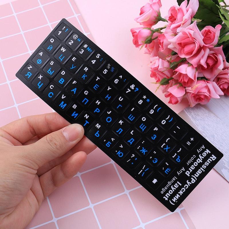 Russian Keyboard Cover Stickers For Laptop PC Keyboard Standard Letter Layout Keyboard Covers Film Silicone Skin Keyboard Covers For Laptops