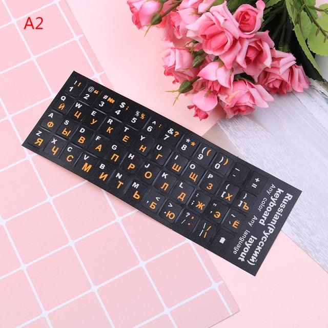 Russian Keyboard Cover Stickers For Laptop PC Keyboard Standard Letter Layout Keyboard Covers Film Silicone Skin Keyboard Covers For Laptops