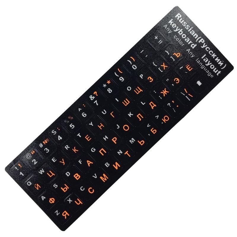 Russian Letters Keyboard Stickers for Notebook Computer Desktop Keyboard Cover For Gaming Laptops New Accessories Gifts For Gaming Lovers