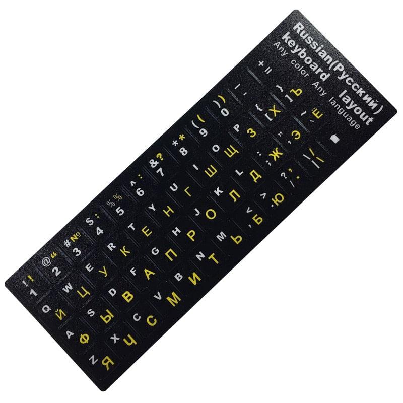 Russian Letters Keyboard Stickers for Notebook Computer Desktop Keyboard Cover For Gaming Laptops New Accessories Gifts For Gaming Lovers