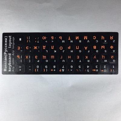 Russian Letters Keyboard Stickers for Notebook Computer Desktop Keyboard Cover For Gaming Laptops New Accessories Gifts For Gaming Lovers