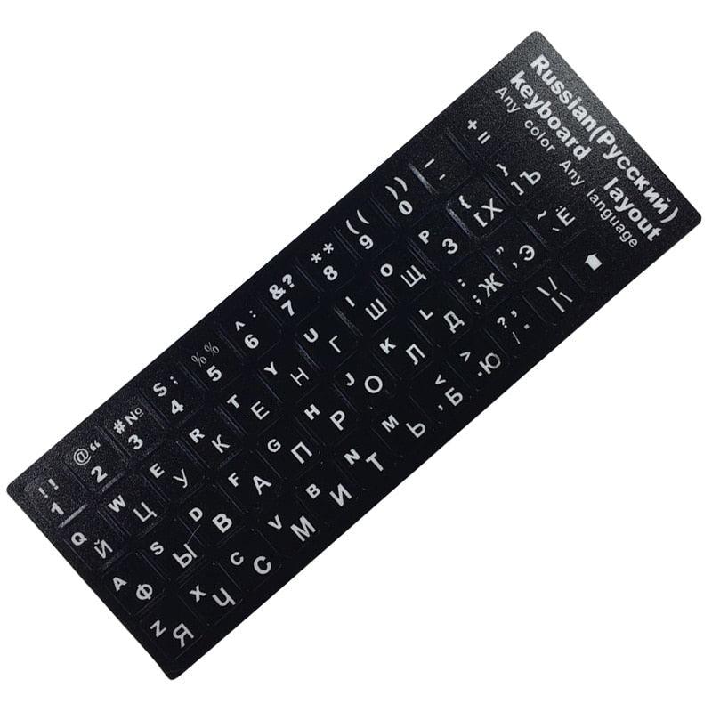 Russian Letters Keyboard Stickers for Notebook Computer Desktop Keyboard Cover For Gaming Laptops New Accessories Gifts For Gaming Lovers