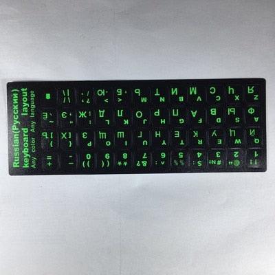 Russian Letters Keyboard Stickers for Notebook Computer Desktop Keyboard Cover For Gaming Laptops New Accessories Gifts For Gaming Lovers