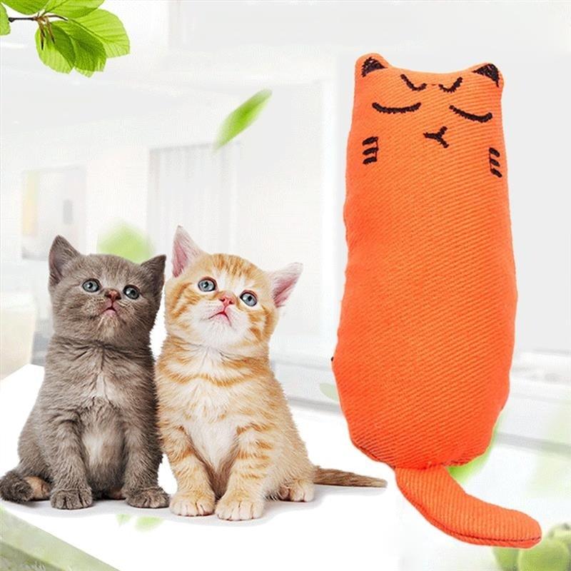 Rustle Sound Catnip Toy Cats Products for Pets Cute Cat Toys for Çat Teeth Grinding Cat Plush Thumb Pillow Pet Accessories Interactive Cat Toys Soft Cat Supplies Teething Chew Toy Motion Cat Toy Cat Nip Stuff Pet Toys