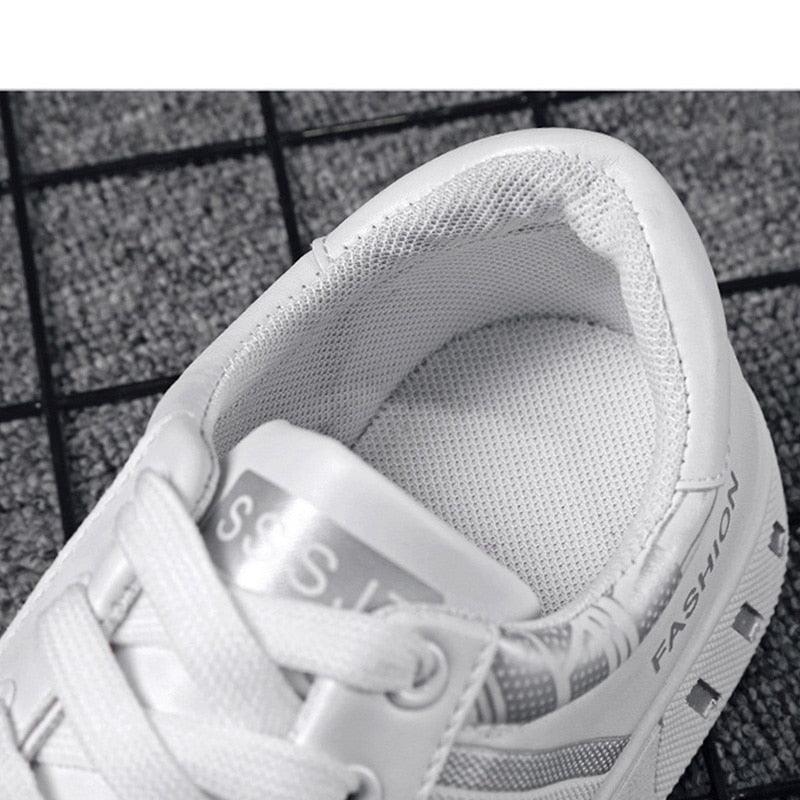 School Casual Leather Mens Sneakers Fashion Flat Outdoor Sneakers Classic Sports Flat Low Top Sneaker Lace-up Fashion Walking Jogging Non Slip Athletic Comfortable Mens Sneakers