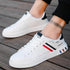 School Casual Leather Mens Sneakers Fashion Flat Outdoor Sneakers Classic Sports Flat Low Top Sneaker Lace-up Fashion Walking Jogging Non Slip Athletic Comfortable Mens Sneakers