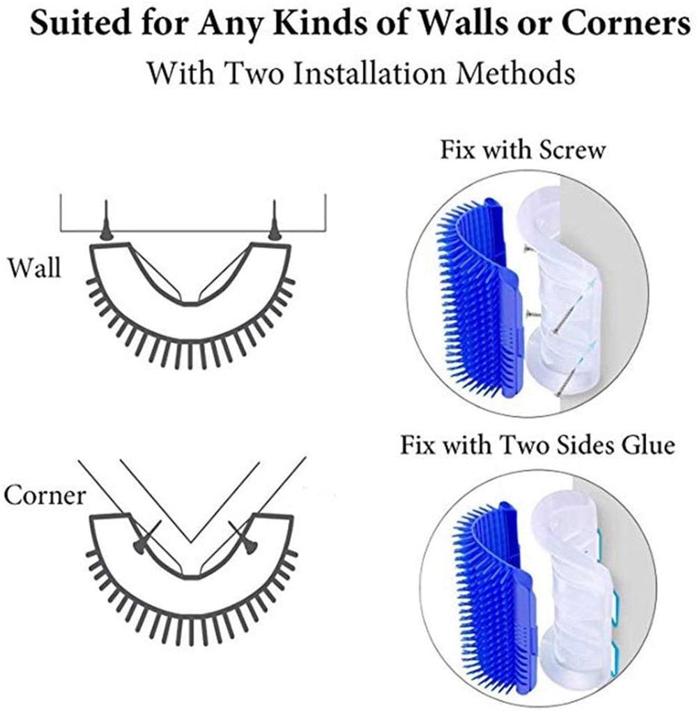 Self Groomer Cat Brush Angle Cat Massager Cat Accessories Self-raising Beautician Massage Comb Cat Toy Cat Supplies Teasing Cat Self Groomer Cat Brush Interactive Cat Toy - STEVVEX Pet - 126, animal toys, cat brush, cat playing toy, cat self grommer brush, cat soft brush, cat soft toy, cat toy, cat toys, cats, cats tools, Cats Toys Fun, funny playing cats toys, kitten fun tool, kitten playing toys, kitten toys - Stevvex.com