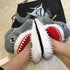 Shark Funny Shoes Girls  Indoor Slippers Home Shoes Fashion Plush Warm Slippers Women Winter Cute Shark Cozy Women Slippers With Funny Face Memory Foam Non-Slip Rubber Sole Soft Slip On Home Shoes