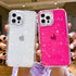 Shining Glitter Shockproof Bumper Phone Case For iPhone 13 12 11 14 Pro Max XR XS Max 7 8 Plus 13Pro Transparent Soft Phone Case Camera Lens Protector Soft Shockproof Protective Cover for Women Girls Stylish Phone Cases