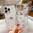 Shining Glitter Star Flowers Case For Iphone 14 13 12 11 Pro Ultra-thin Transparent Soft Cover Shockproof Glitter Floral Design Hard Back Cover Phone Case