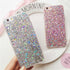 Shinning Glitter Cases For iphone 6 6S 8 Plus X 5SE 5 5S Soft Sparkly Phone Case for Women Girls Sparkle Design Anti-Scratch Soft Slim Fit Shockproof Protective Case Cover