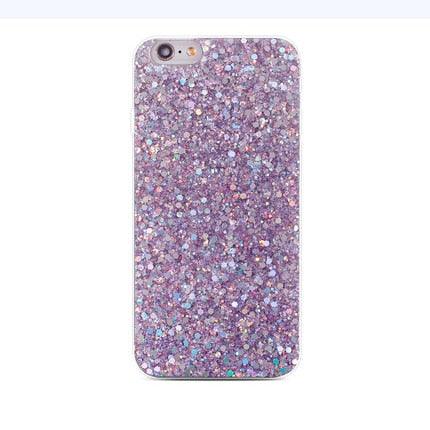 Shinning Glitter Cases For iphone 6 6S 8 Plus X 5SE 5 5S Soft Sparkly Phone Case for Women Girls Sparkle Design Anti-Scratch Soft Slim Fit Shockproof Protective Case Cover