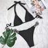 Shiny Diamond Bikini Push Up Halter Swimsuit Female Crystal Swimwear Women Bathing Suit New Women's Crystal Diamond Swimsuit High Cut Bikini Set Straps Two Piece Bathing Suit