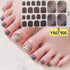 Shiny Toenail Sticker Full Cover Feet Decorations Mixed Patterns Nail Wraps Beauty Design Waterproof Toenail Art Manicure Toe Nail Polish Stickers Glitter Toenail Nail Polish Strips Decals Full Wraps Self Adhesive Toe Nail Tip Full Toe Nail Wraps