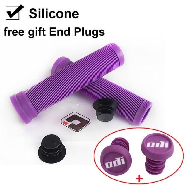 Silicone Bicycle Grips Road Bike Handlebar Grip With Rubber Handle Bar End Plug Bicycle Silicone Foam Grips Memory Foam Technology And Ergonomic Design Anti-Slip Shockproof And Weather Resistant Bicycle Handles