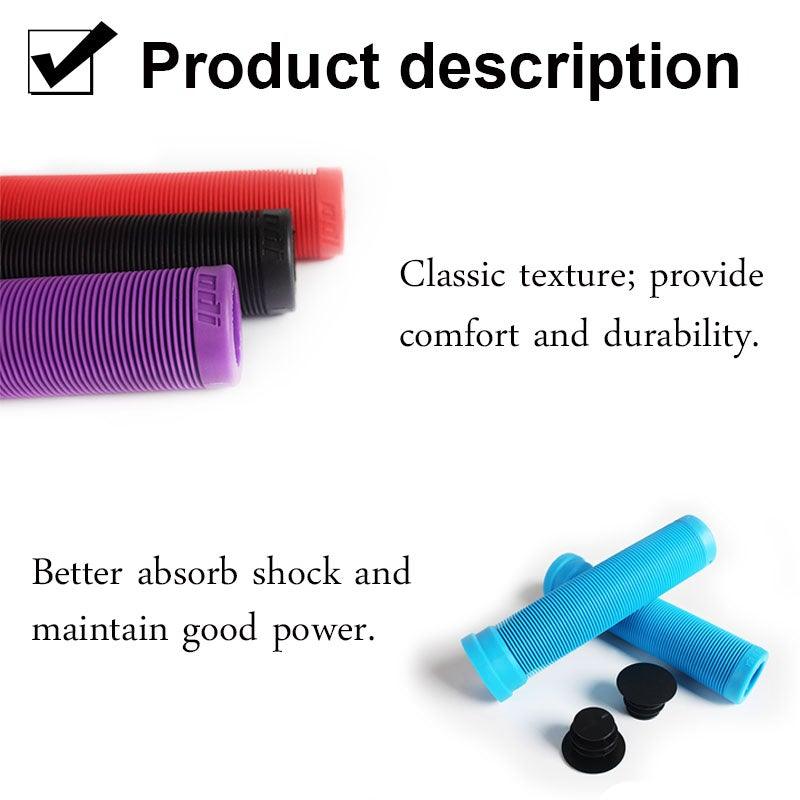 Silicone Bicycle Grips Road Bike Handlebar Grip With Rubber Handle Bar End Plug Bicycle Silicone Foam Grips Memory Foam Technology And Ergonomic Design Anti-Slip Shockproof And Weather Resistant Bicycle Handles