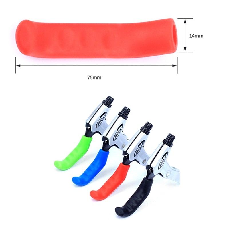 Silicone Bike Bicycle Grips Sponge Handlebar Soft Ultralight Grips Brake Grips Silicone Glove Handle Soft Sponge Non-Slip Bicycle Handle With End Holding Shock Resistance Absorbent Comfortable Design