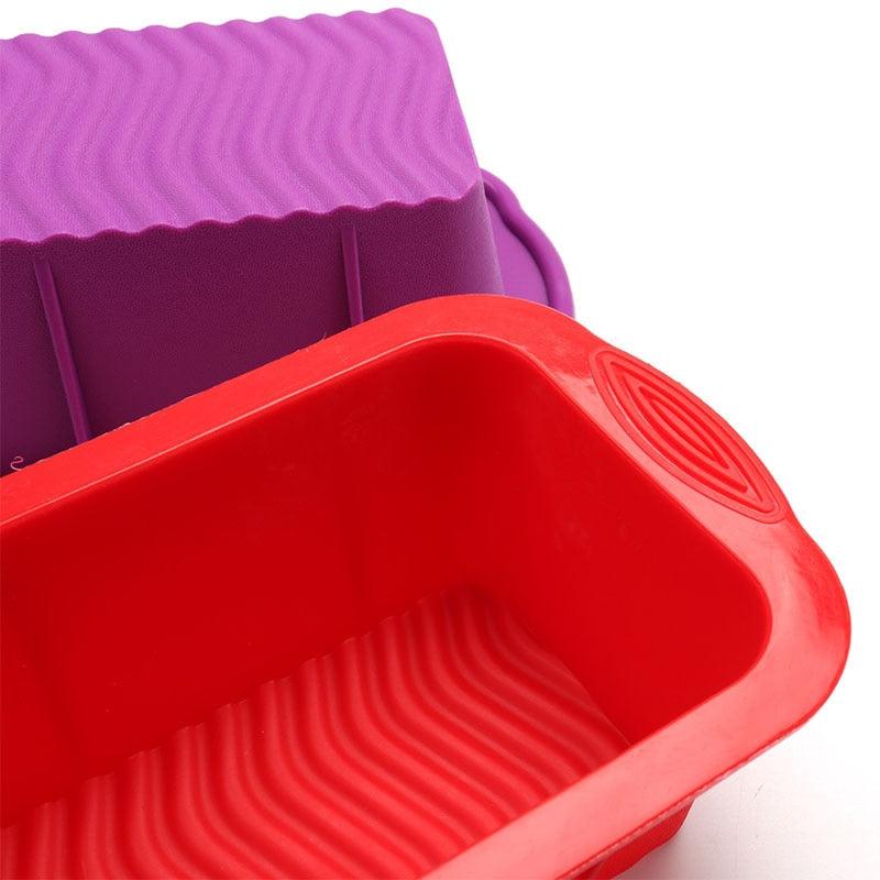 Silicone Cake Mold Baking Accessories Rectangular Bread Mold Toast Pan Cake Moulds Home Kitchen Tools Silicone Bread Loaf Pan Non-Stick Silicone Baking Mold For Homemade Baking Cakes Breads