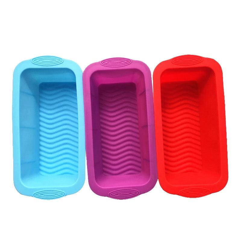 Silicone Cake Mold Baking Accessories Rectangular Bread Mold Toast Pan Cake Moulds Home Kitchen Tools Silicone Bread Loaf Pan Non-Stick Silicone Baking Mold For Homemade Baking Cakes Breads