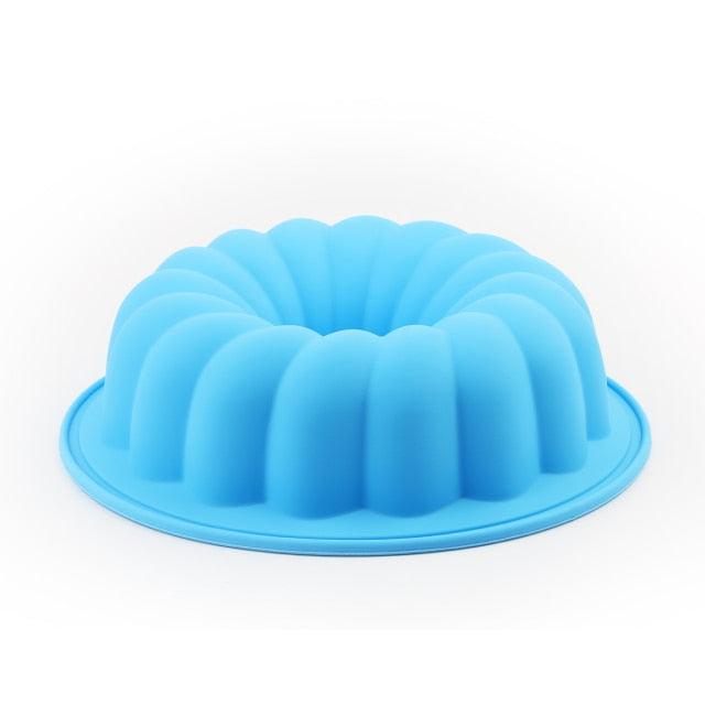 Silicone Cake Mold Large Cake Pan Food Grade Silicone Mold Non-stick Round For Jelly Gelatin Birthday Party Bread Top-Level Silicone Cake Mold Fluted Tube Cake Pan For Jelly