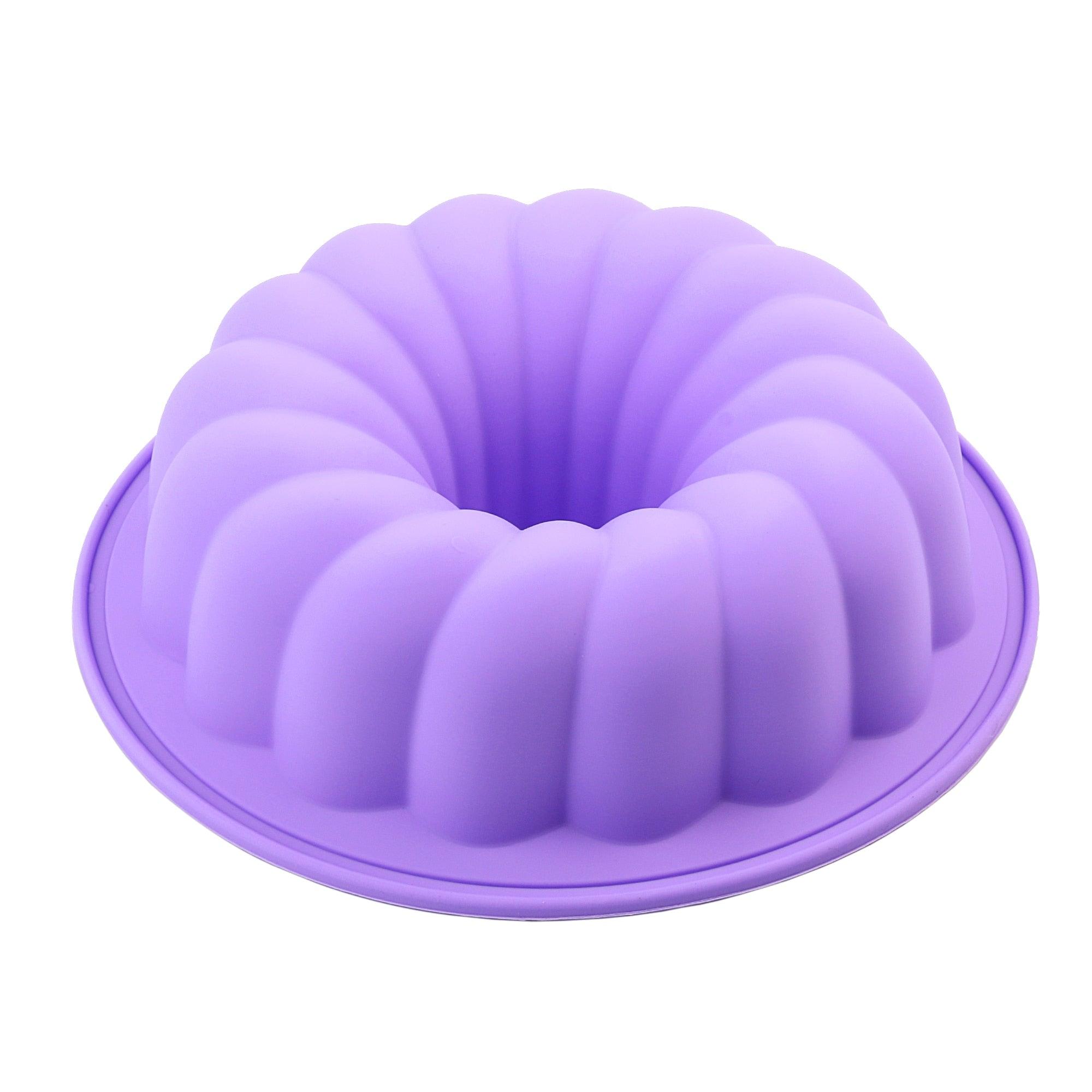 Silicone Cake Mold Large Cake Pan Food Grade Silicone Mold Non-stick Round For Jelly Gelatin Birthday Party Bread Top-Level Silicone Cake Mold Fluted Tube Cake Pan For Jelly