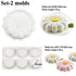 Silicone Cake Molds 1/6 Cavity Daisy Flower Design Dessert Bakeware Set Kitchen Mousse Mould Party Pastry Baking Tools Silicone Mixed Tulip Daisy Mold