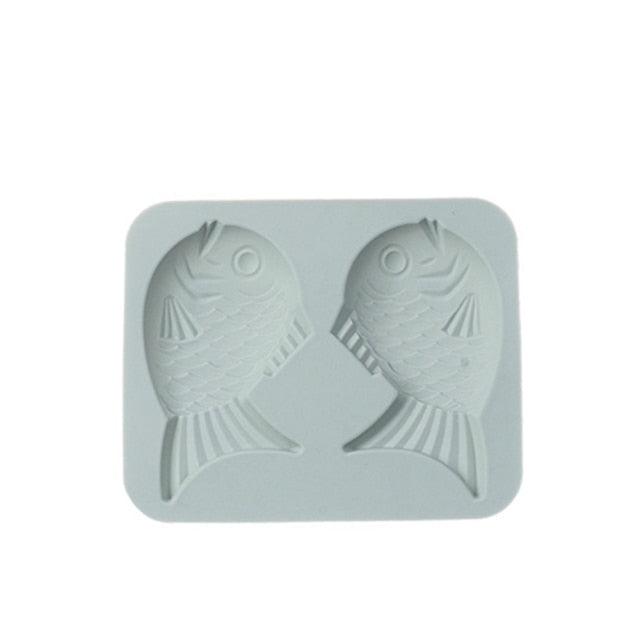 Silicone Fish Shape Cake Mould Fondant Mold Chocolate Cupcake Soap Molds Candy Craft Cookie Kitchen Accessories Fish Pattern Silicone Baking Mould Chocolate Mold Dessert Mold Nonstick Jelly Pudding Cake Mold Ice Cube For Home Kitchen