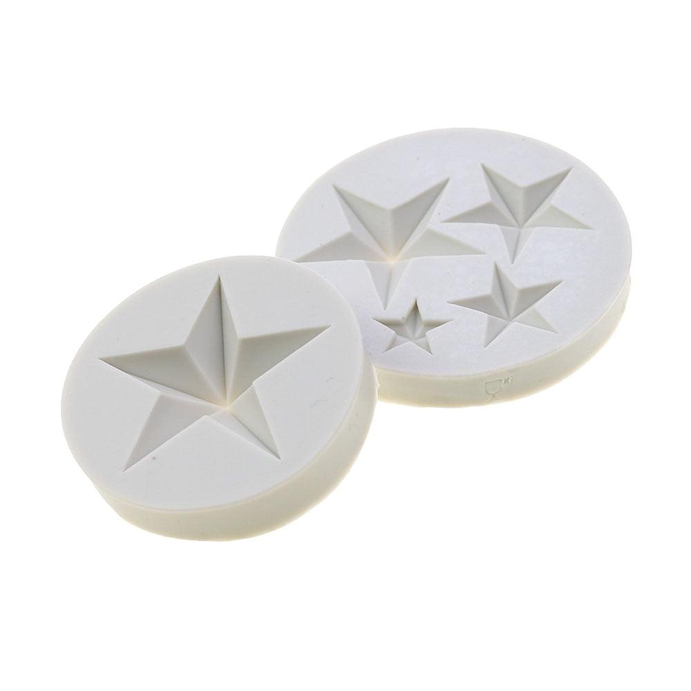 Silicone Five-pointed Star Silicone Molds Fondant Cakes Chocolate Dessert Lace Decor Tools Pastry Baking Tools Star Silicone Fondant Mold Chocolate Mold For Candy Mold Cupcake Topper Cake Crafting Projects