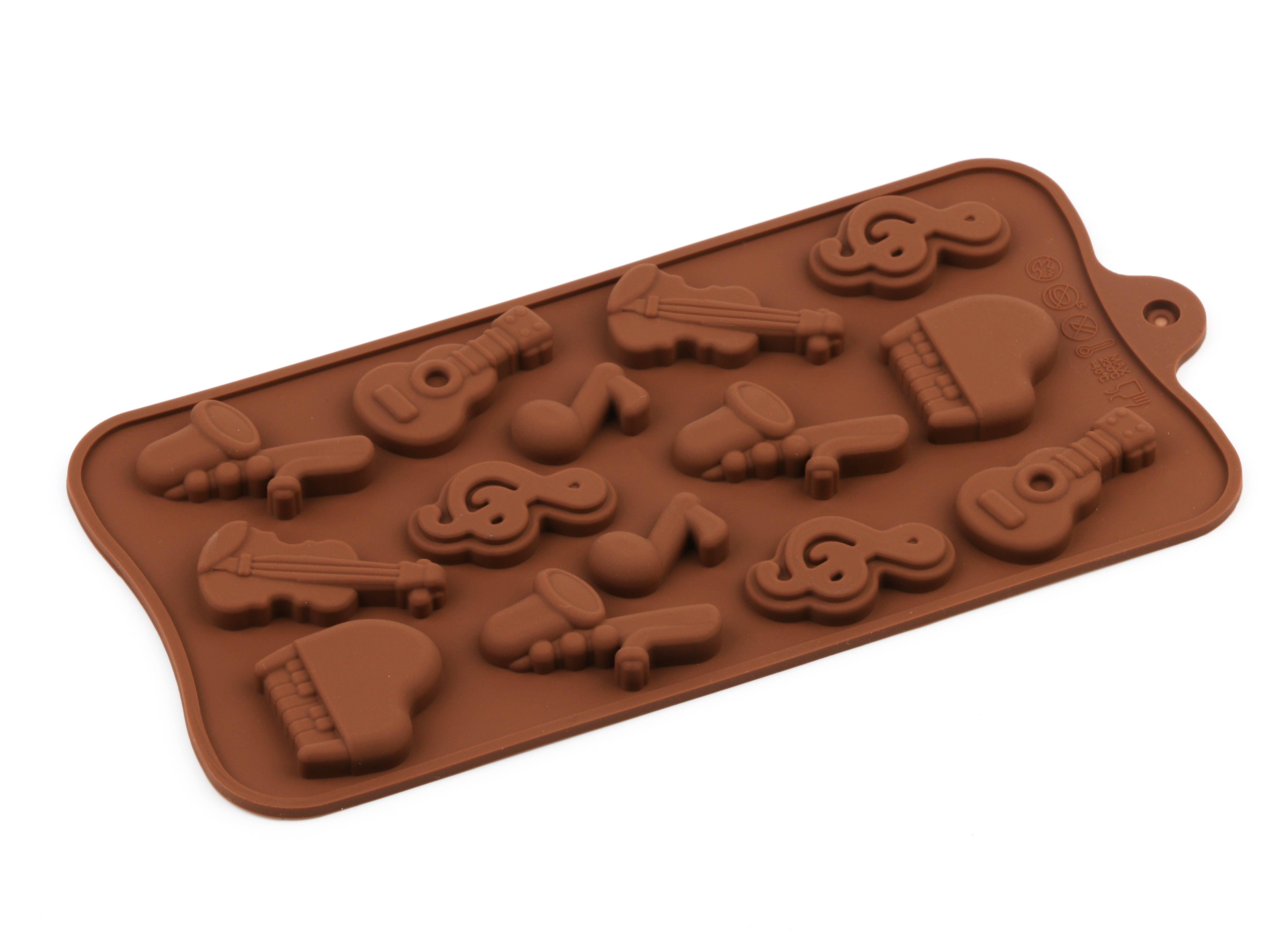 Silicone Mold Chocolate Baking Musical Instruments Notes Non-stick For Chocolate Candy Reusable Cake Decoration Resin Tools Musical Instruments Musical Note Cake Silicone Mold