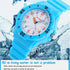 Simple Casual Kids Watches 5bar Waterproof Quartz Wristwatches Kids Clock Analog Watch Waterproof Time Teaching Boys Girls Watch Soft Band Learning Time Wrist Watch