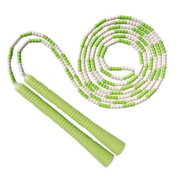 Simple Comfortable Jump Skipping Rope PVC Beginner Soft Beaded Exercise Fitness Jump Rope Tangle-Free Of Adjustable Soft Beads Jump Rope Skipping Rope For Keeping Fit