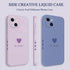 Simple Love Phone Case For iPhone 14 13 12 11 Pro Max Mini X XR XS MAX 8 7 Plus 6 6S Plus Cover Fashion Cute Love-Heart Simple Pattern Phone Case for iPhone