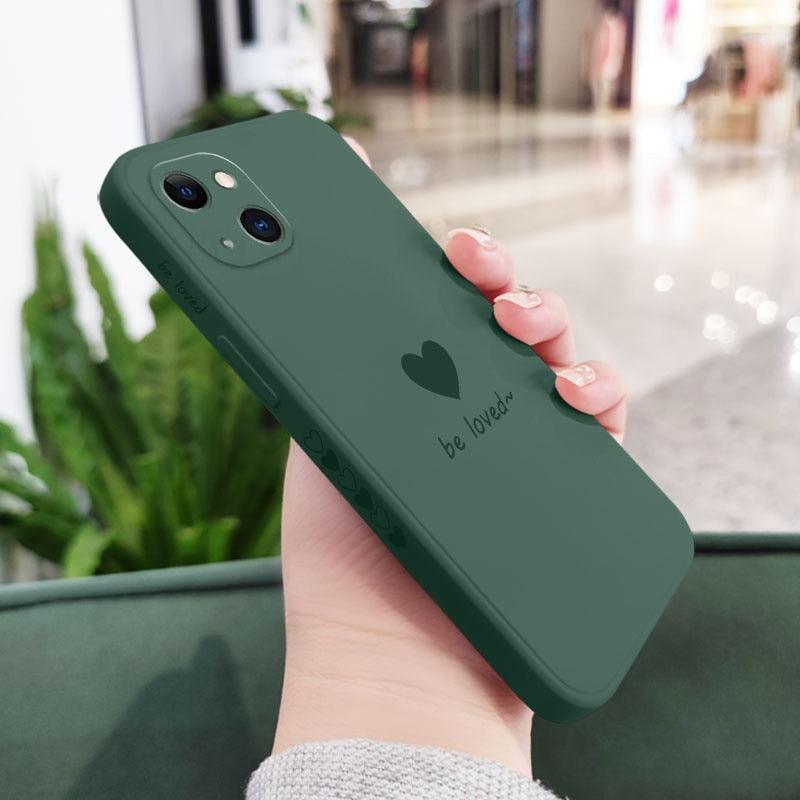 Simple Love Phone Case For iPhone 14 13 12 11 Pro Max Mini X XR XS MAX 8 7 Plus 6 6S Plus Cover Fashion Cute Love-Heart Simple Pattern Phone Case for iPhone