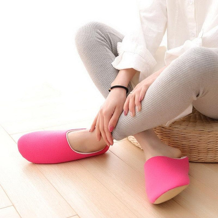 Simple Solid Soft Plush Slippers For Men And Women Winter Warm Indoor Non-slip Slippers Shoes Comfortable Memory Foam Slippers For Women's And Men's Casual House Shoes