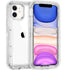 Simple Transparent White iPhone 11 12 13 Pro Max Phone Case MINI XR XS X XSMAX SE 6 7 8 Plus Transparent Shockproof Armor Glossy Case Phone Cover Heavy Duty Protective Dual Layer Shockproof Case with Hard Bumper Soft  Back