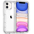 Simple Transparent White iPhone 11 12 13 Pro Max Phone Case MINI XR XS X XSMAX SE 6 7 8 Plus Transparent Shockproof Armor Glossy Case Phone Cover Heavy Duty Protective Dual Layer Shockproof Case with Hard Bumper Soft  Back