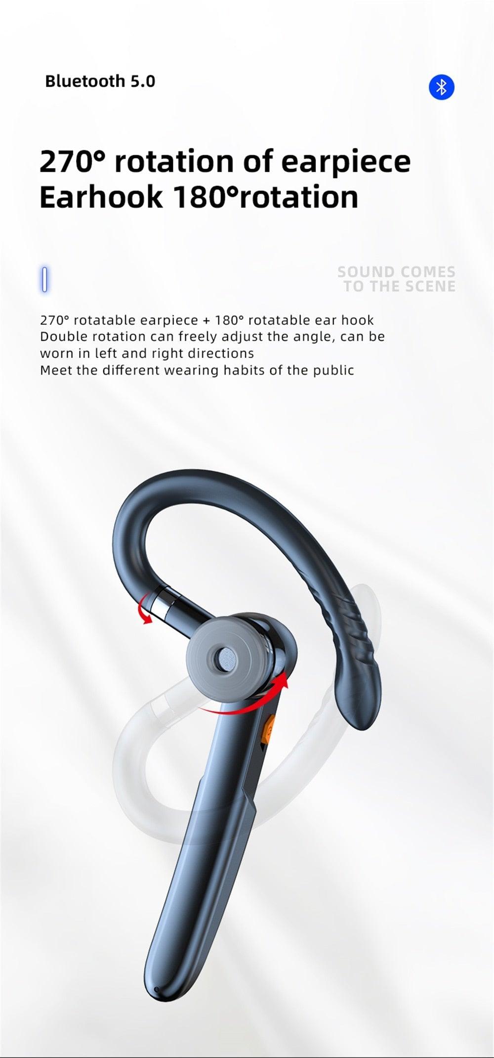 Single Wireless Bluetooth 5.0 Headset Handsfree HIFI Fingerprint Touch Hanging Ear Earphone for iPhone Waterproof Earpiece Ear Wireless Bluetooth Sport Headphones - STEVVEX Headphones - 123, Common Headphone, Earbud, Earbud With Microphone, Earbuds with Mic, earphone, earphone for phone, Earphone with Mic, Earpiece, headphone, Headphones, headphones high quality, Headphones High Quality For Music, Headphones High Quality In Ear Mobile, headphones high quality sound, Noise Cancelling headphones - Stevvex.com