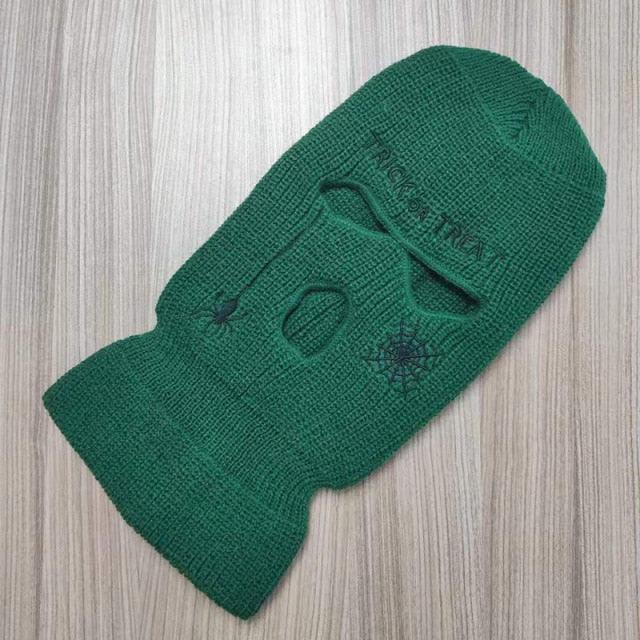 Ski Mask Knitted Face Cover Winter Balaclava Full Face Mask for Winter Outdoor Sports Winter Three 3 Hole Balaclava Knit Hat Ski Mask 3-Hole Knit Hat Full Face Cover Balaclava Hats Funny Party Embroidery Beanies Caps Hole Knitted Full Face Cover