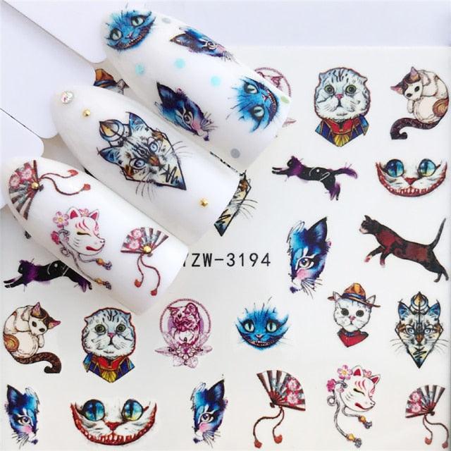 Sliders For Nails Winter Nail Stickers Elk Wolf Animal Sticker Figure Art Transfer Flowers Butterflies Watermark Water Slider Art Nail Stickers Sexy Girl Designs Comics Water Transfer Decals Manicure Lips Nail Art Decorations Slider Nail Art Stickers