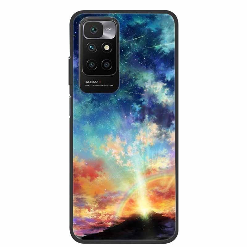 Slim Silicone Matte Phone Cases Thin Gel Back Cover Shockproof For Xiaomi Redmi 10 Case Marble Soft Silicone Back Case for Xiomi Redmi 10 Phone Cover Redmi10 Prime 2022