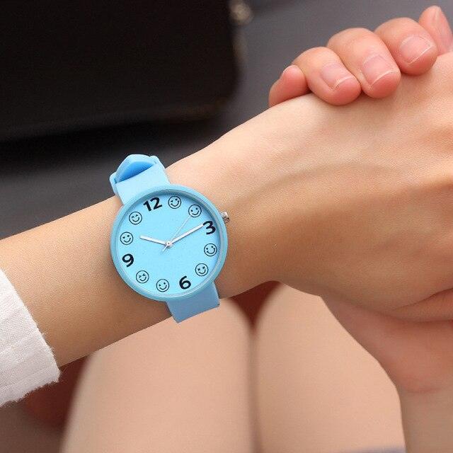 Small Dial Casual Fashion Watch Thin Strap Female Student Silicone Strap Temperament Ladies Watch Fresh Children Clock Casual Quartz Wristwatch With Bezel Case Silicone Band Watch For Women Girls