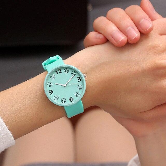 Small Dial Casual Fashion Watch Thin Strap Female Student Silicone Strap Temperament Ladies Watch Fresh Children Clock Casual Quartz Wristwatch With Bezel Case Silicone Band Watch For Women Girls