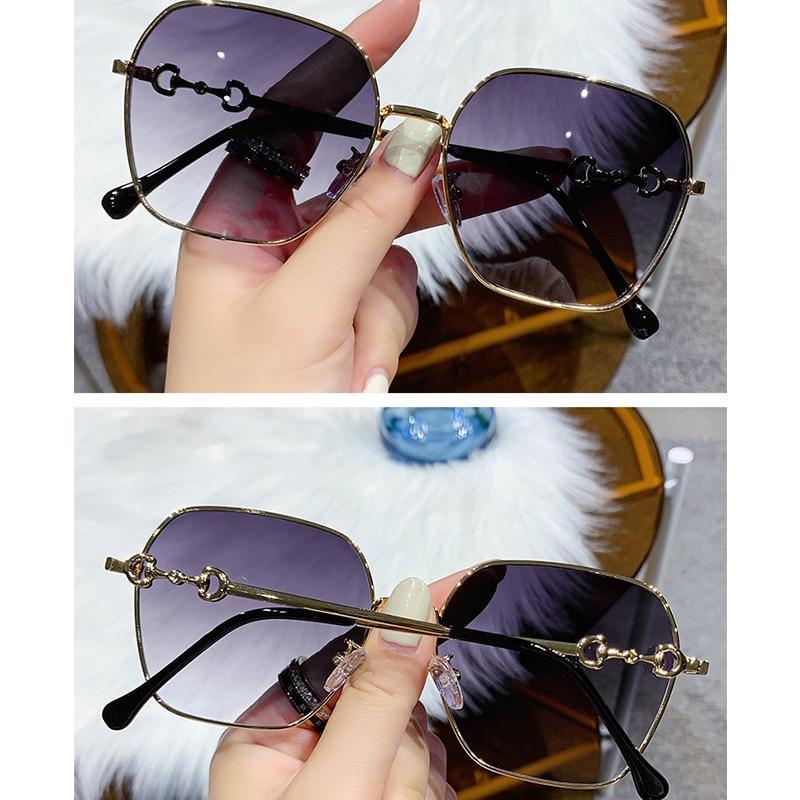 Small Oval Retro Sunglasses for Men and Women Polygon Mirrored Lens Fashionable & Korean Style Women's Sunglasses New Personality & Trending Sunglasses Of Same Style UV Protection Sunglasses