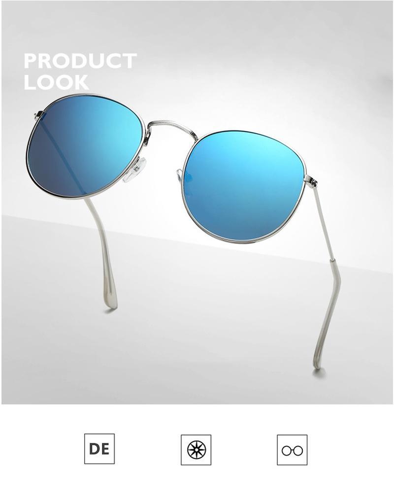 Small Round Polarized Sunglasses Retro Men Women Round Shape Sunglasses For Women New Branded Designer Eyeglasses For Women/Men New Elegant Small Frame Round Glasses