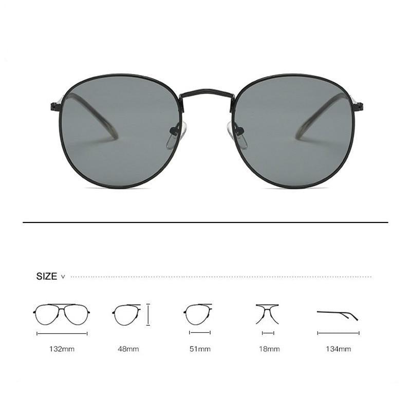 Small Round Polarized Sunglasses Retro Men Women Round Shape Sunglasses For Women New Branded Designer Eyeglasses For Women/Men New Elegant Small Frame Round Glasses